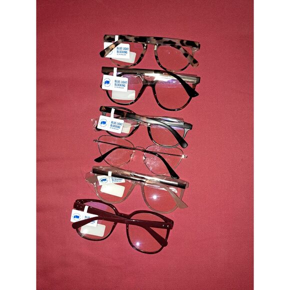 LOT #3 Blue Light Blocking eyewear for computer-tv-gaming protection inc 6 pairs - Picture 1 of 9